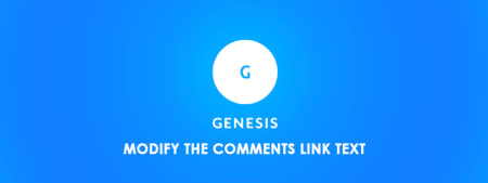 Modify the Comments Link Text in Genesis with Code image